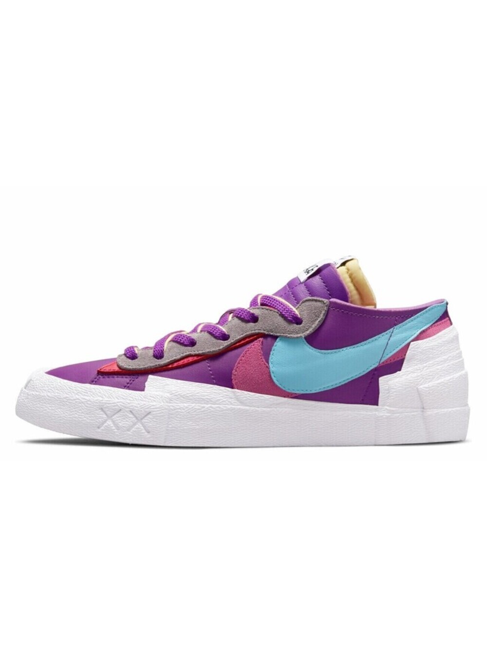 Nike Mens Blazer Low Sacai Kaws Shoess Purple Dusk/Lagoon Pulse-White Size 8